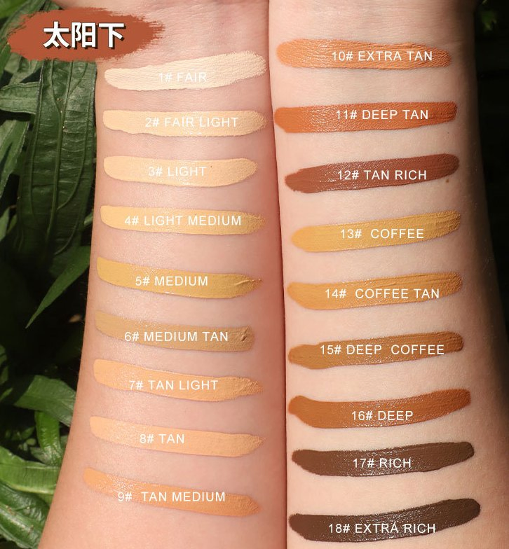 Liquid Foundation No Logo 18 Colors Full Coverage Concealer