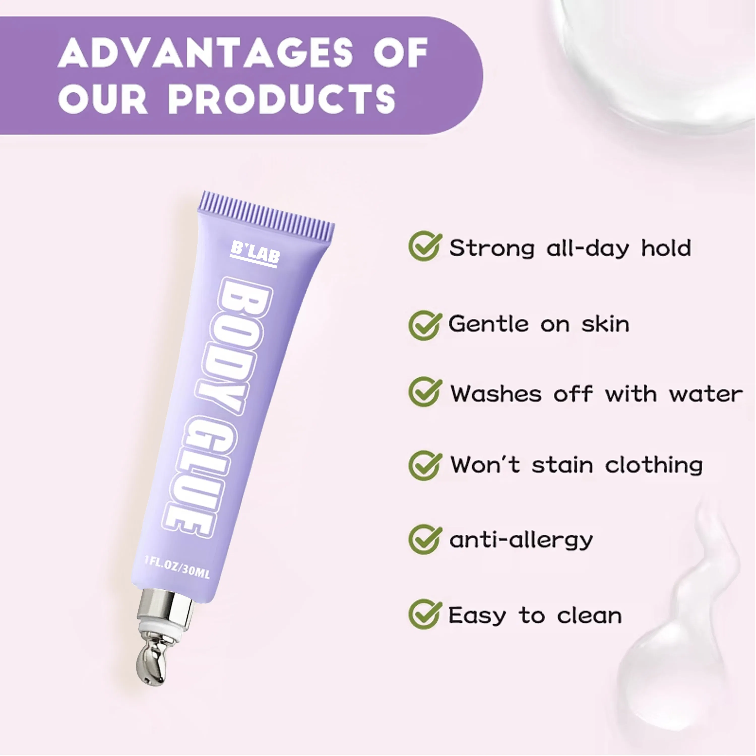 Wholesale Bra Cloth Body Liquid Glue Tape Sticky Skin Adhesive Glue