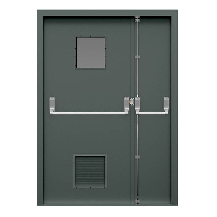 Heavy Duty Reinforced Hinges Durable Stable Steel Fire Door