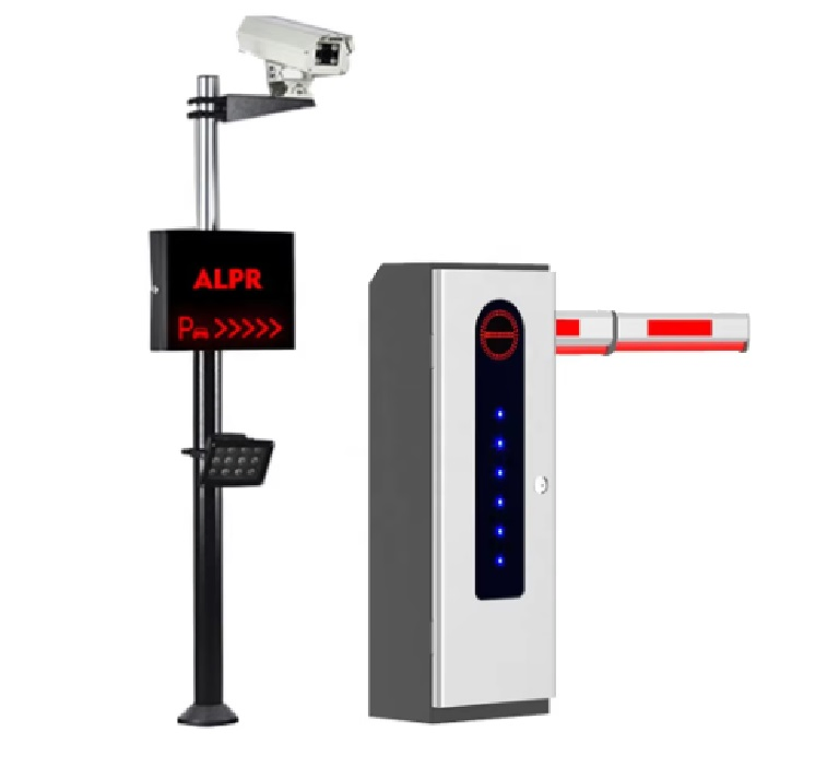 Automatic Gate Parking Kiosk with (POE 8 Ports 12V) to Power Camera Pay Station Car Parking Management System