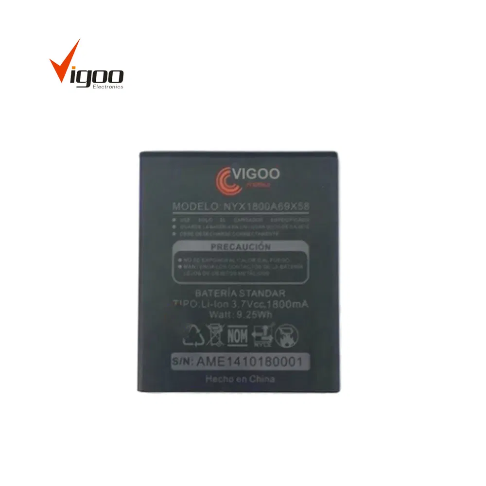 Factory Price Good Price Mobile Phone Battery for Nyx 1800A69X58