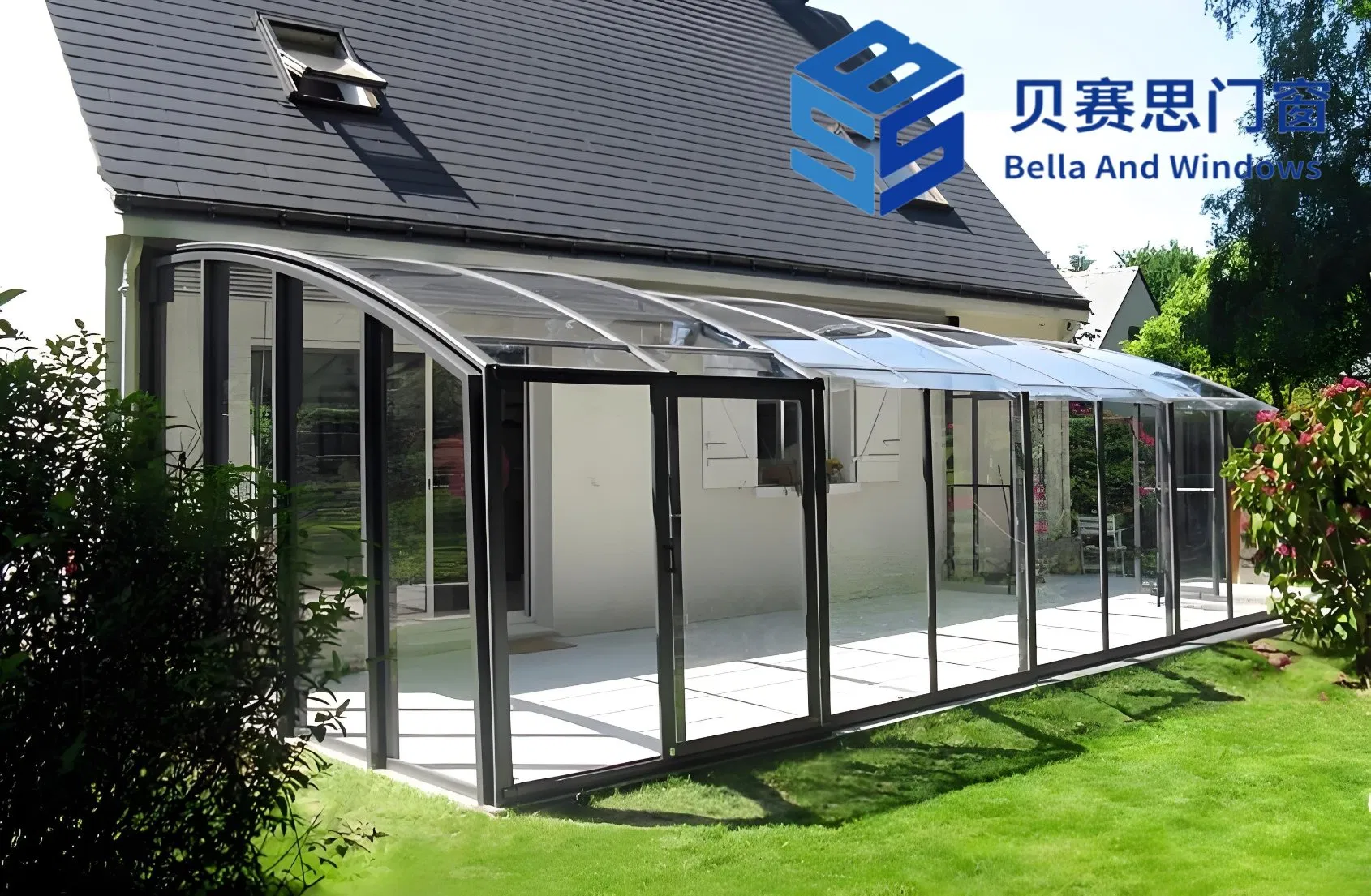 Chinese Factory Outlet Factory Price Newly Designed Aluminum Alloy Sunroom with Low-E Double Tempered High Quality Glass