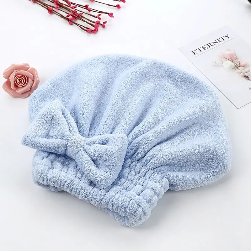 Coral Velvet Dry Hair Towel Shower Thickened Hair Hat