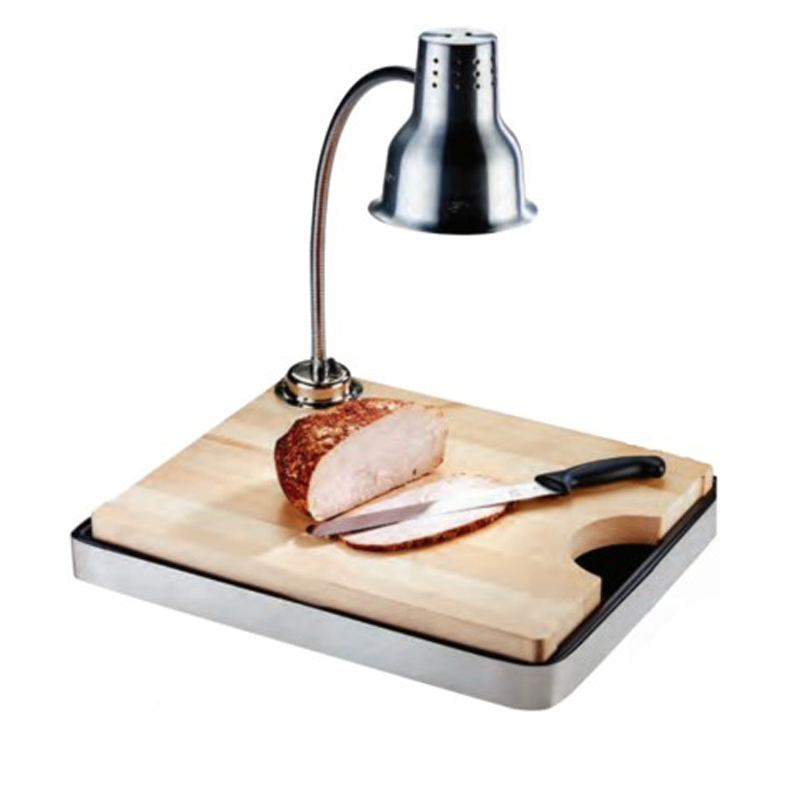 Luxury Modern Table Lamp Stainless Steel Infrared Heating Electric with Woofor Food Warming for Hotels Catering