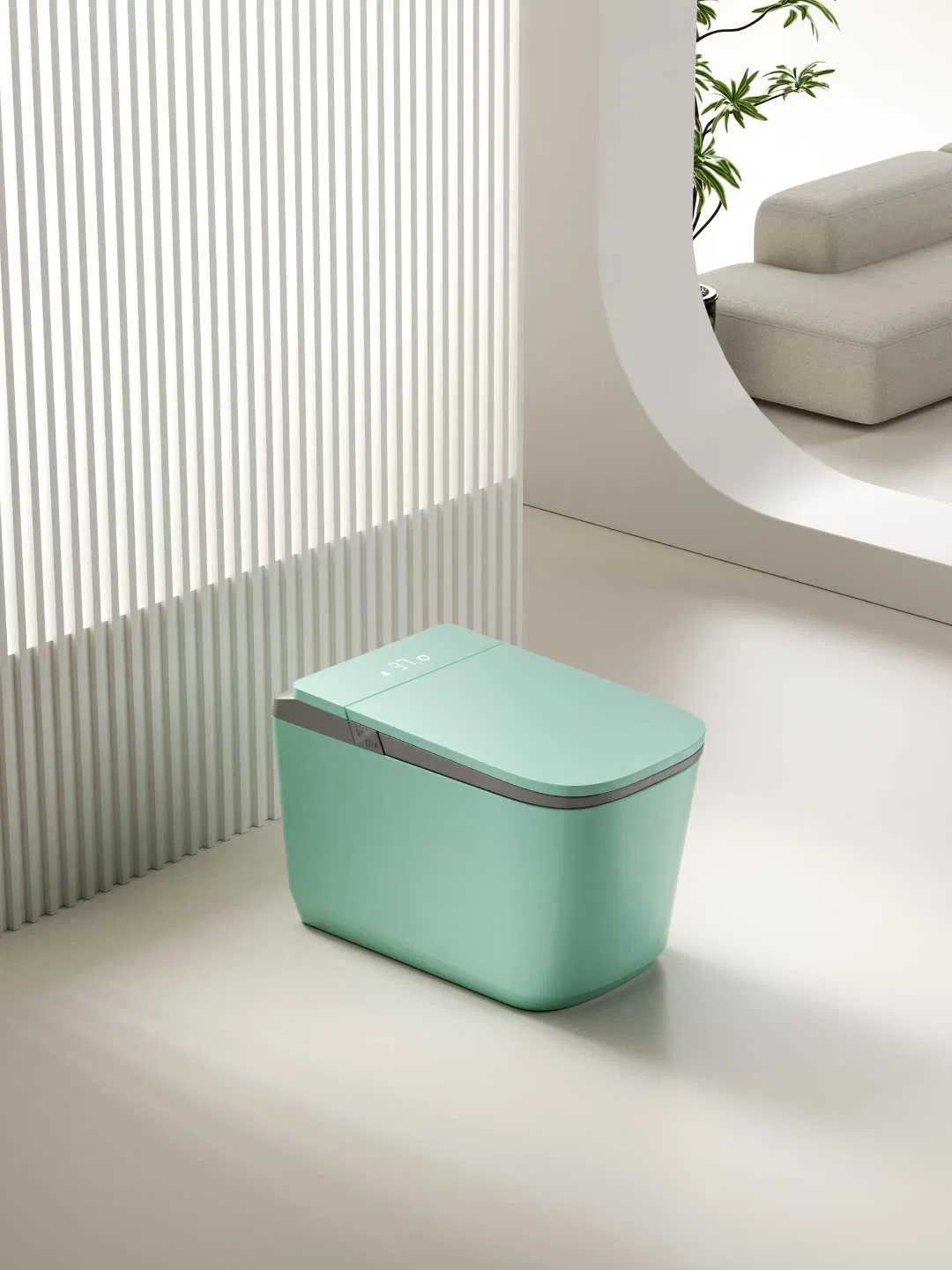 New Design Styles Luxury Large Bowl Various Colorful Gray Yewllo Pink Color Floor Standing Smart Toilets