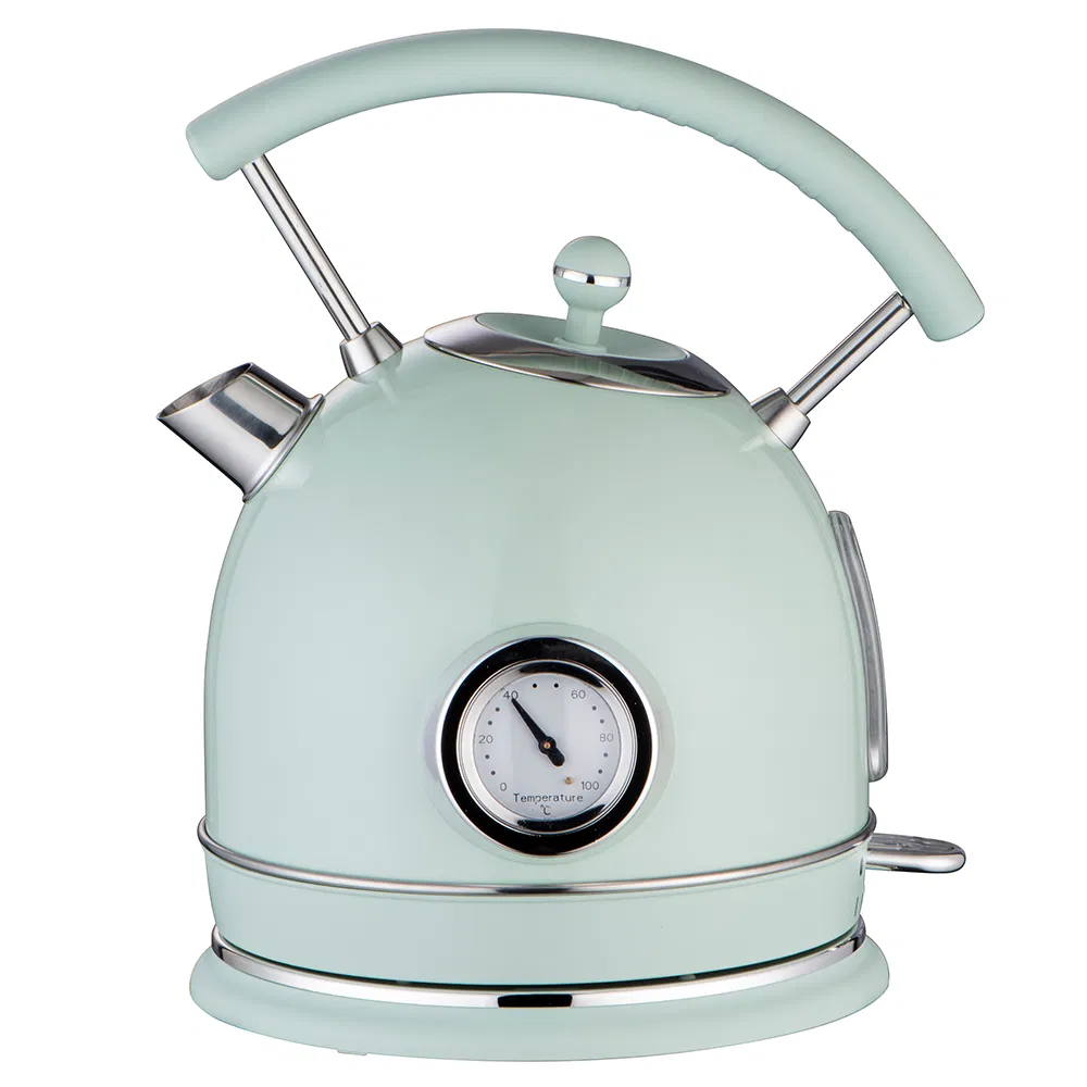 Retro 1.8 L Electric Kettle Tea Water Boiler Induction Cooker Cordless Fast Hot Water Boiler with Thermostat