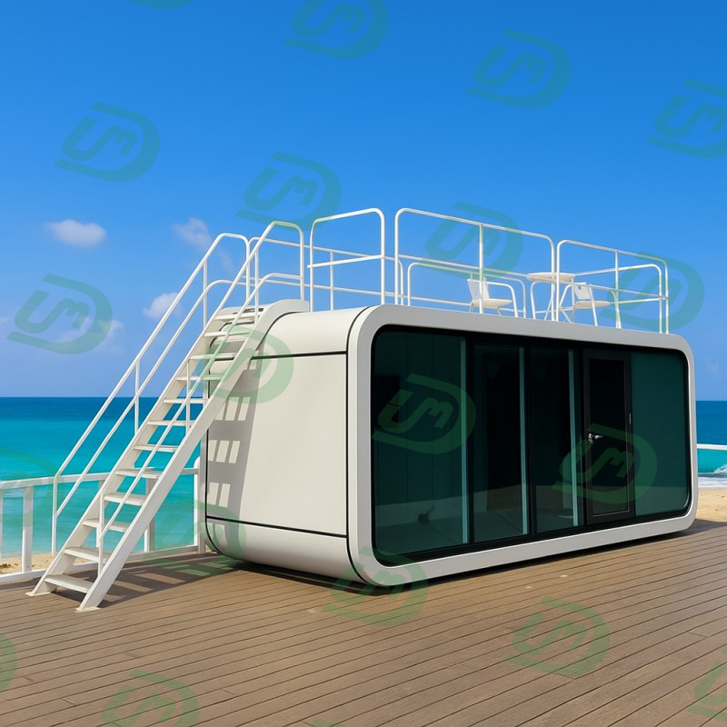 Modern Prefabricated Hotel Pod Camp Prefab Tiny Capsule Cabin House Casa Modular