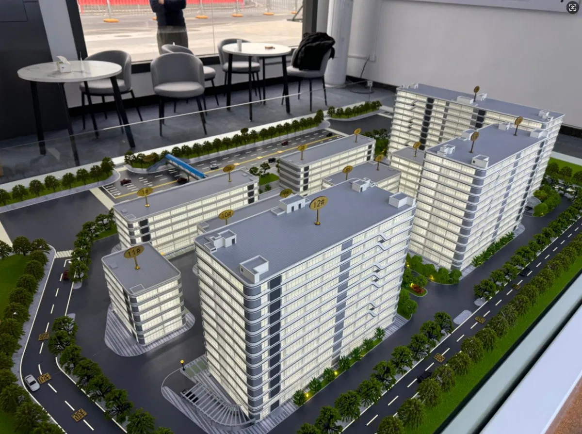 3D Industrial Park Comprehensive System Planning Building Scale Model