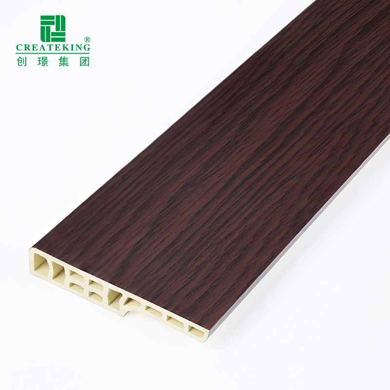China Supplier Customized 70*12mm Durability Plastic Skirting Boards for Decoration