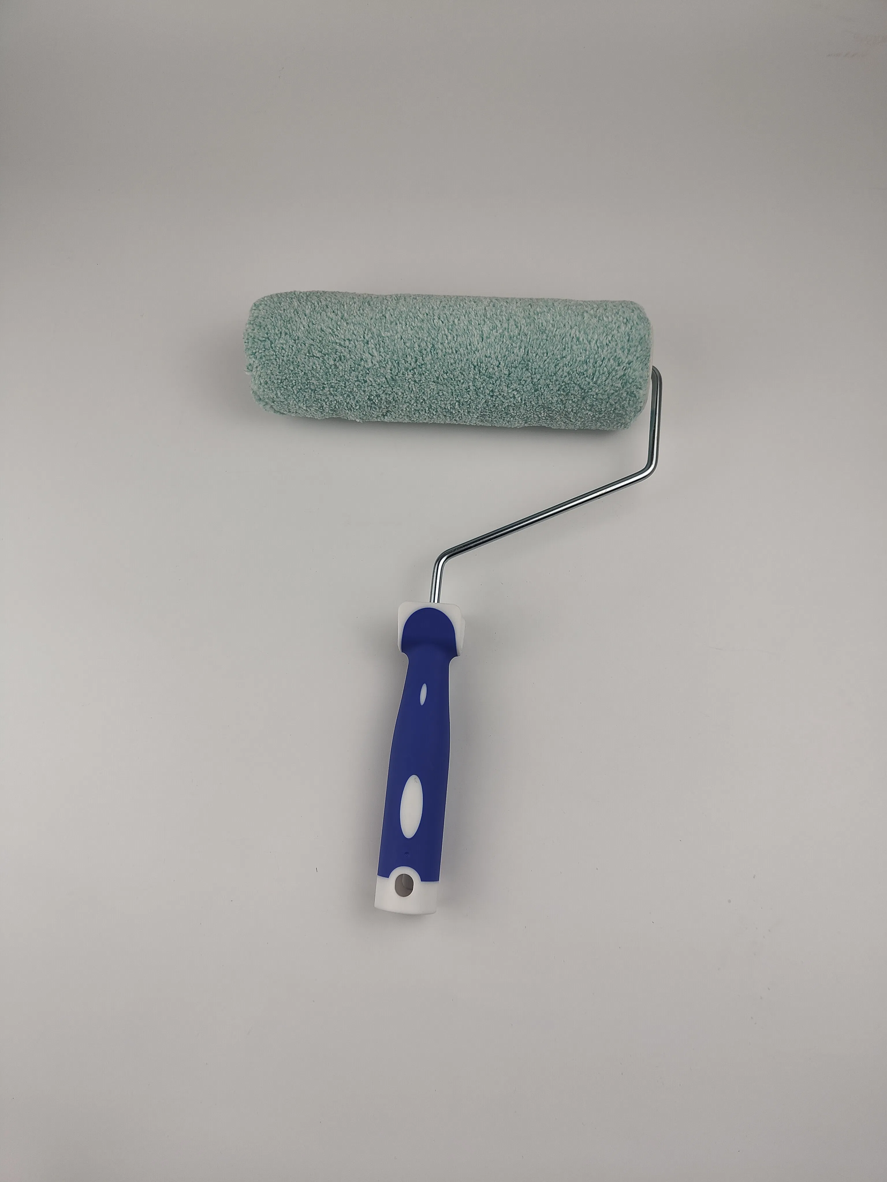 Light Blue Plastic Handle DIY Paint Roller Brush for Home Coatings