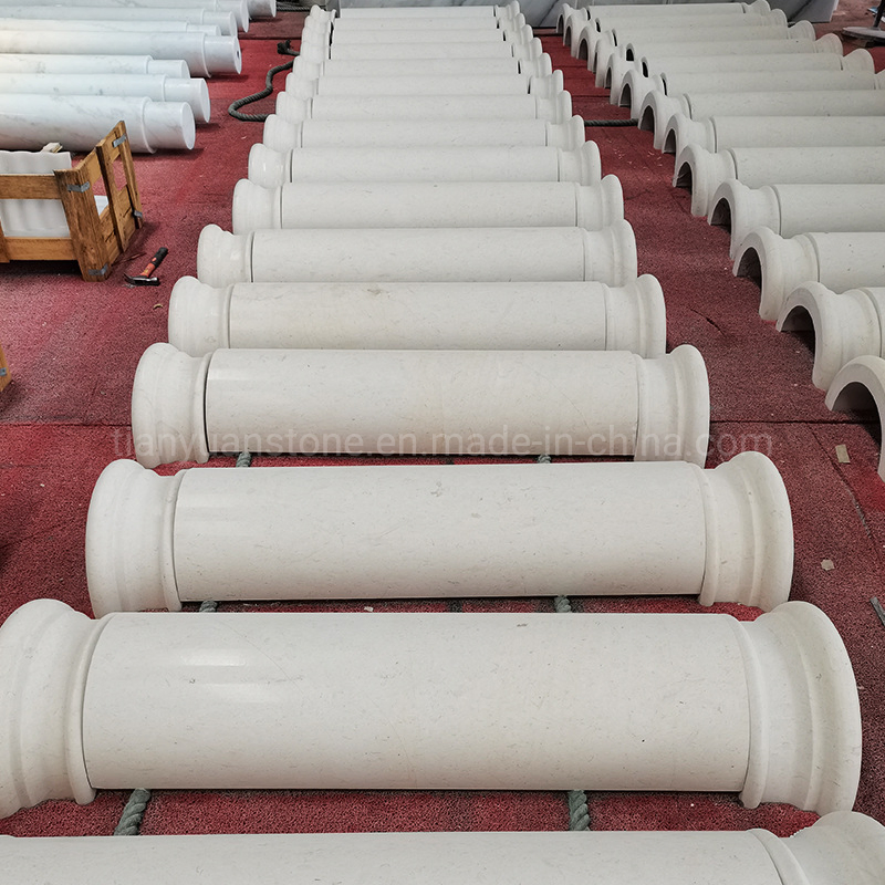 Stone Carving White/Grey/Yellow Granite Marble Roman Column/Pillar