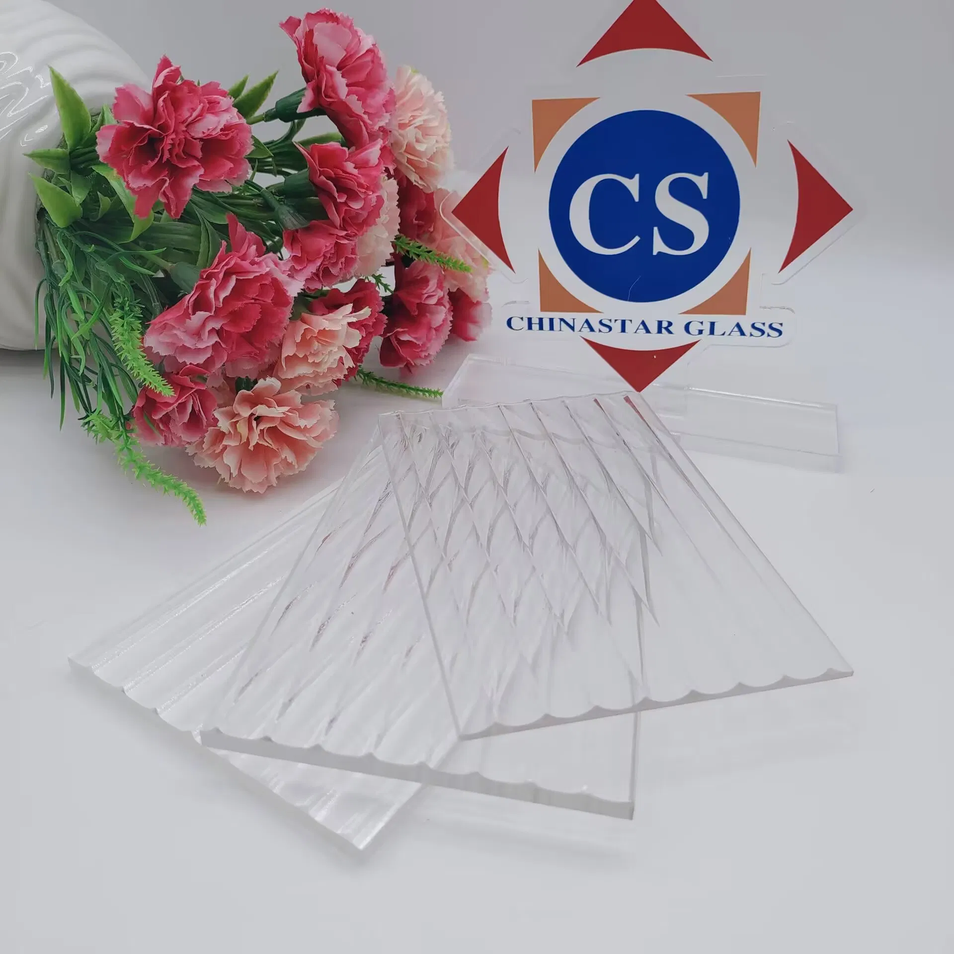 3mm/7mm Ultra Clear Moru Patterned Glass for Furniture/Decorative/Architecture/Window