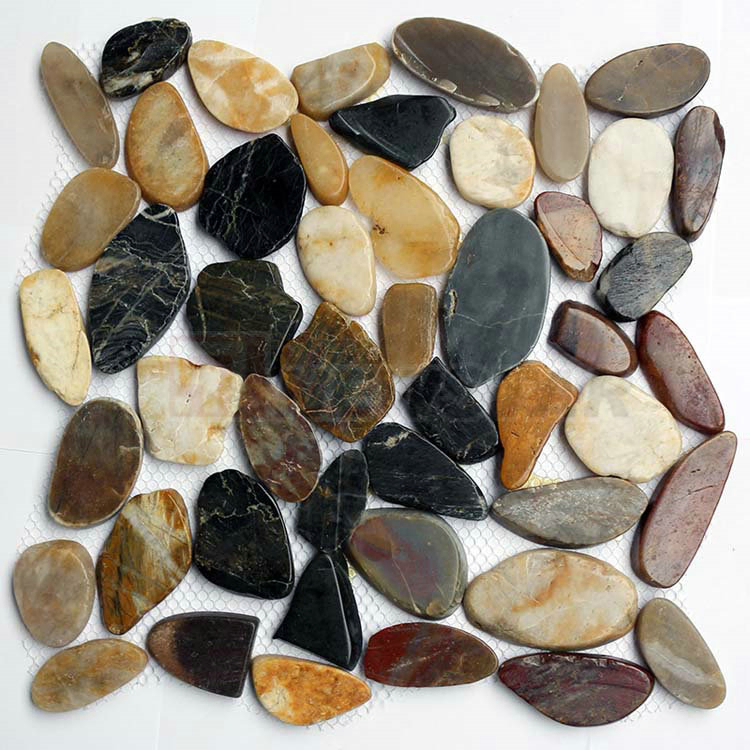 Mesh Tile Slice Pebble Floor Tiles River Stone Price