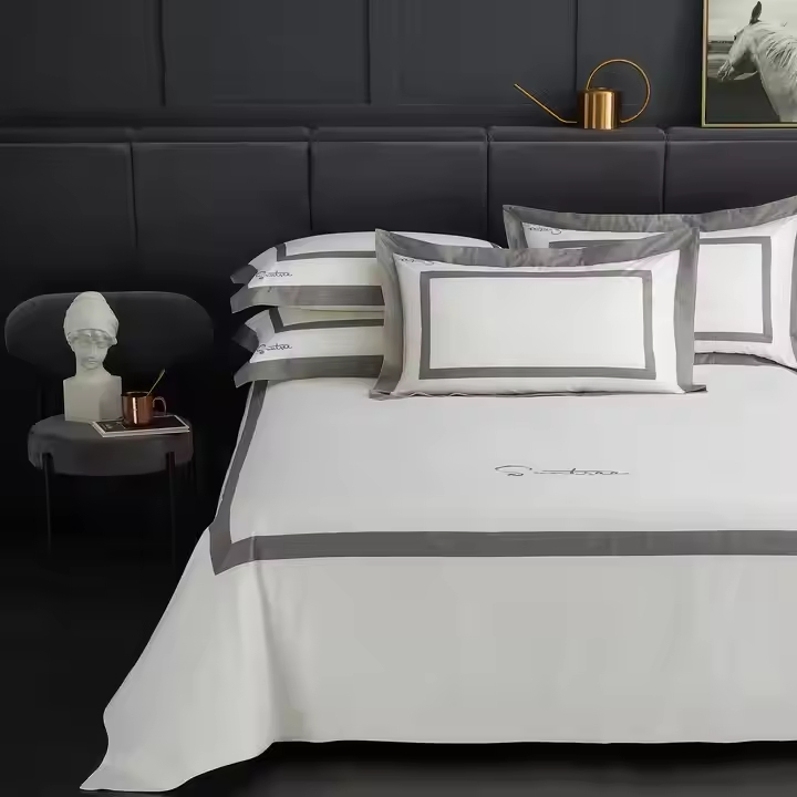 Luxury 400tc Long Staple Cotton Embroidery Hotel Quilt Cover Duvet Cover Hotel Linen