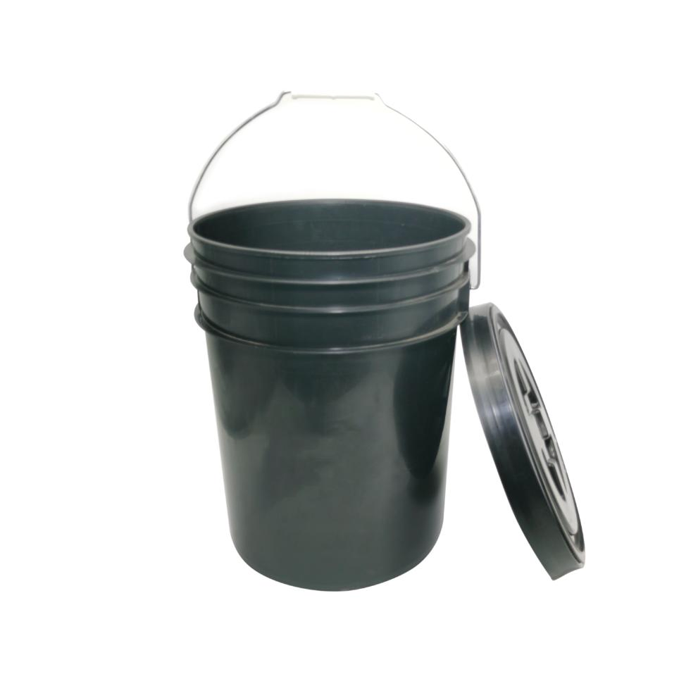 Shineopen Paint Pail Round Plastic Buckets with Spout Lid Customized 5 Gallon Plastic Buckets for Car Wash