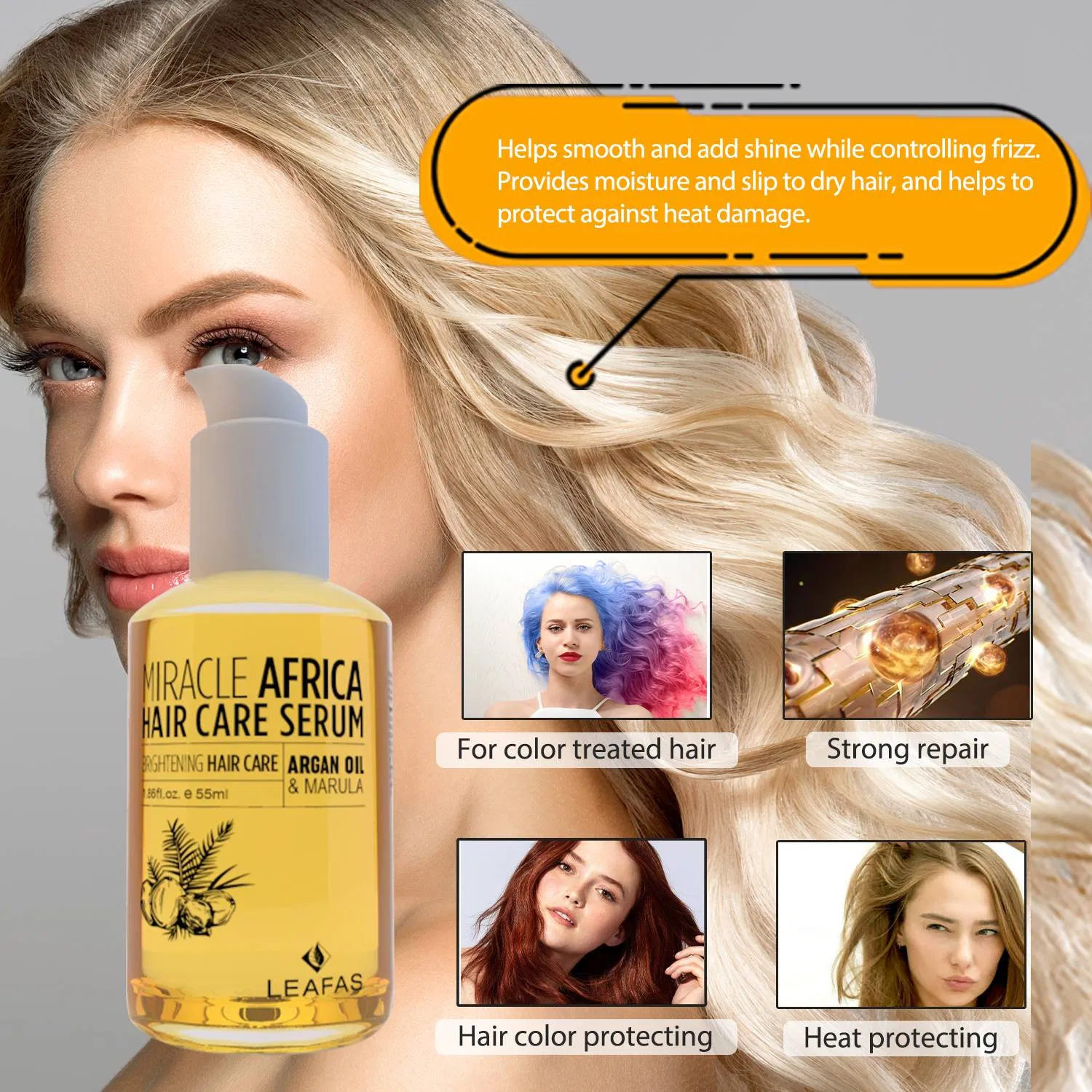 Private Label Famous Brands Top 10 Beauty Products Oil Treatment Organic Best Herbal Moisturizing Brightening Hair Care Serum Hair Oil