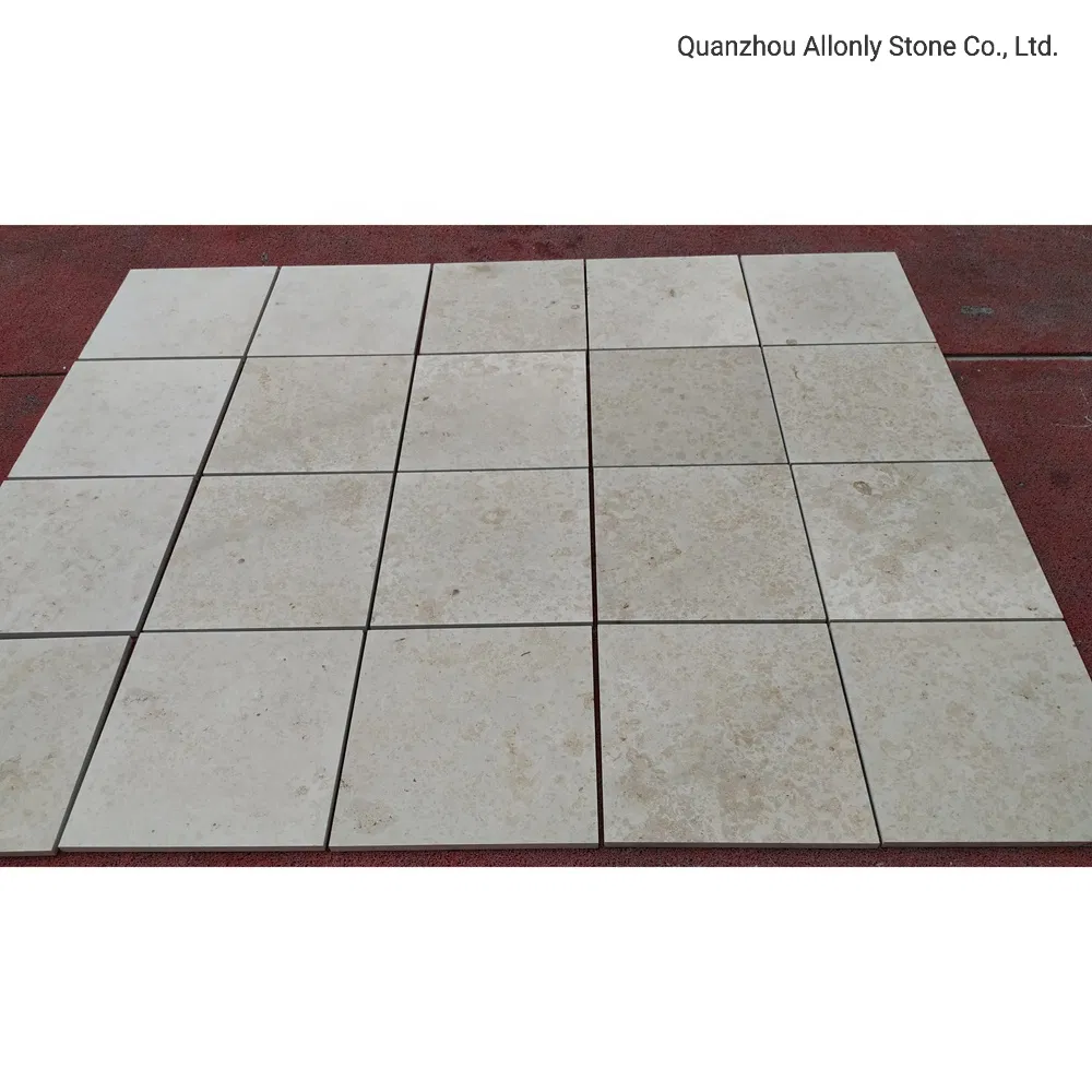 German Jura Beige Limestone Tiles Limestone Flooring Tile for Outdoor Paving