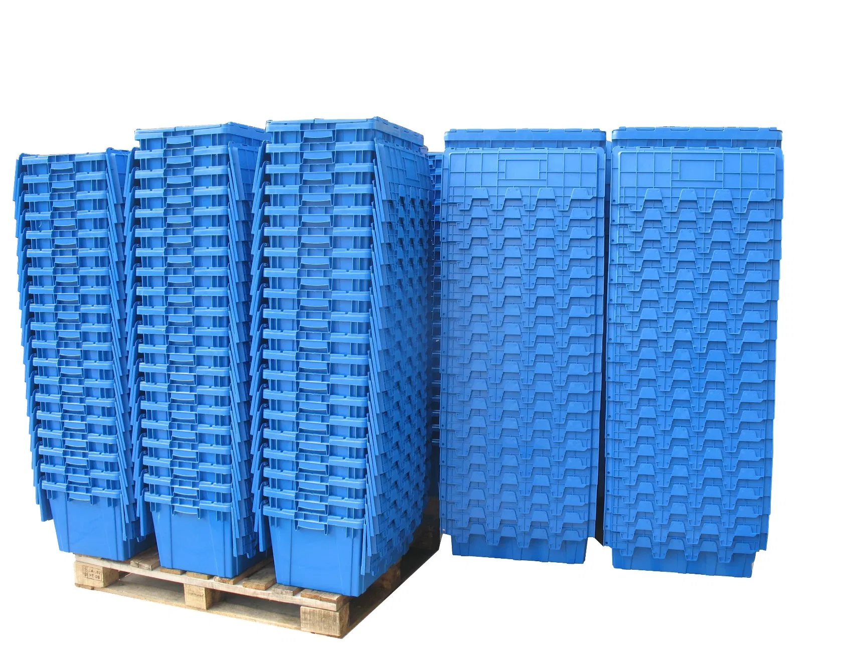 600*400 Large Nestable Plastic Turnover Storage Container Boxes