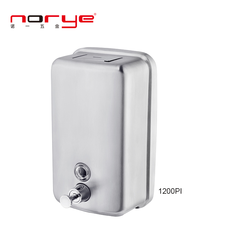 Дозатор для жидкого мыла 1000 мл, нержавеющая сталь, настенный