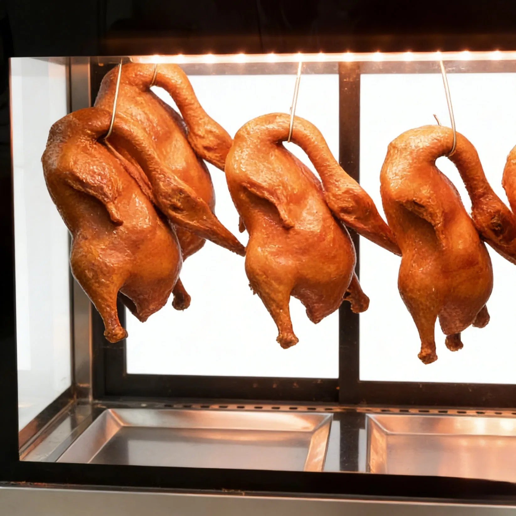 Roast Duck Display Warmer Countertop Heating Cabinet for Restaurant Food Display