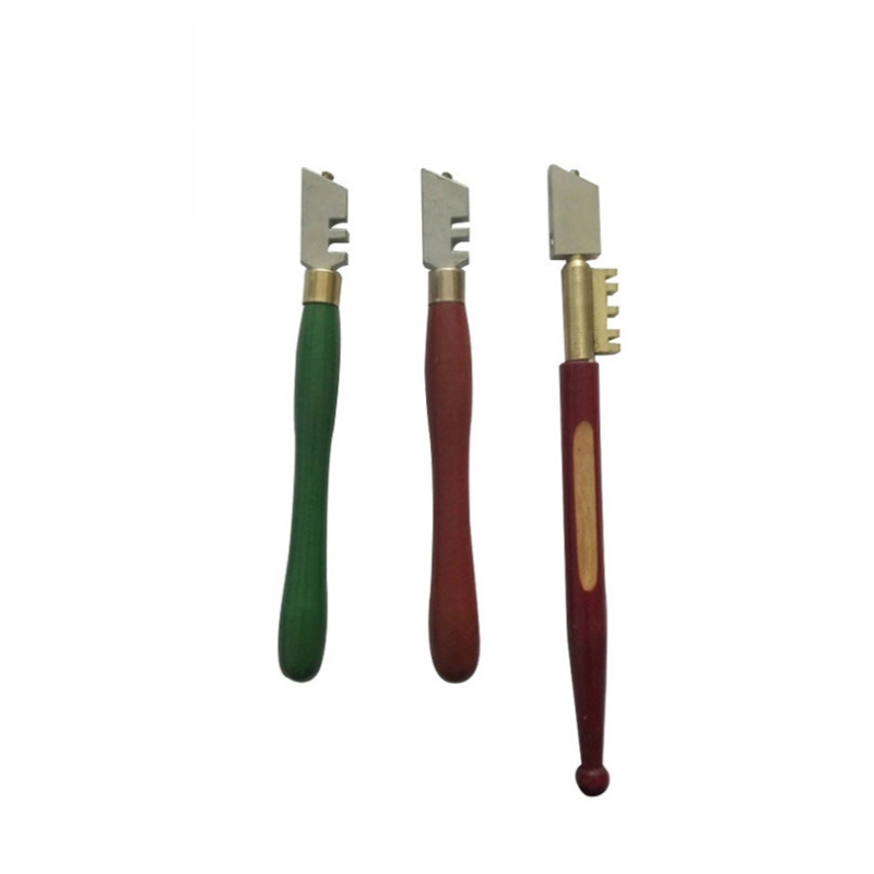 Safety Wooden Handle Glass Cutter Use for Tile and Glass Cutter Tc-03