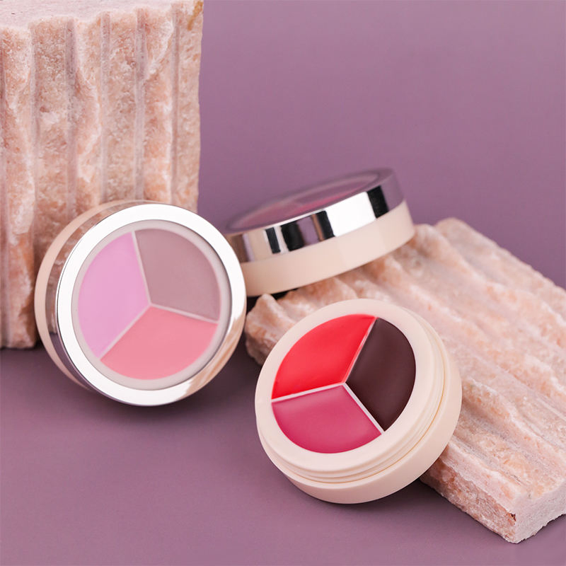 Custom Logo 3-in-1 Blush and Bronze Palette for Beauty Lovers