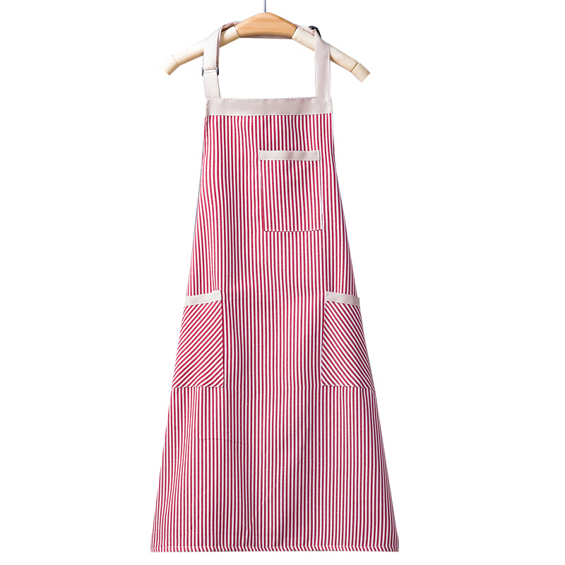 Custom Logo Cotton Mom and Kids Matching Women Kitchen Cleaning Waitress Barbeque Cafe Aprons Pockets