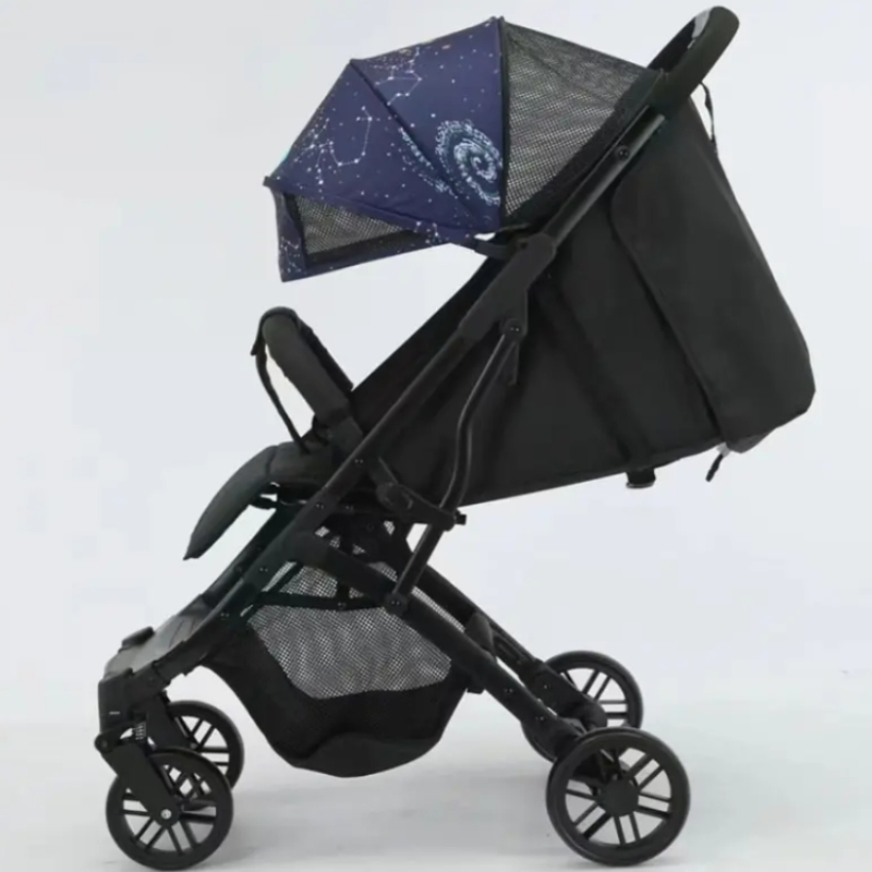 Baby Stroller Can Sit and Lie Down Foldable Buggy Simple and Portable High-View Umbrella