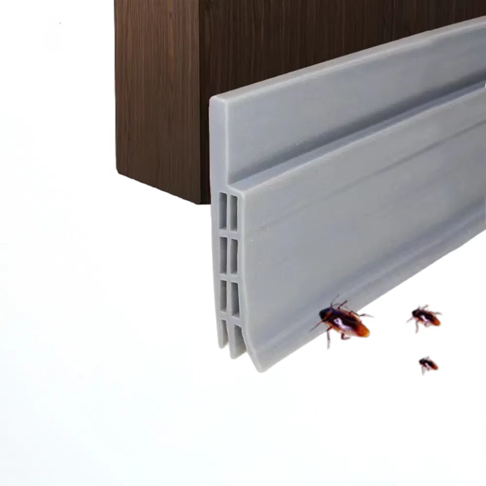 Waterproof Under Door Sweep Door Draft Stopper Bottom Seal Strip Rubber Door Gap Cover