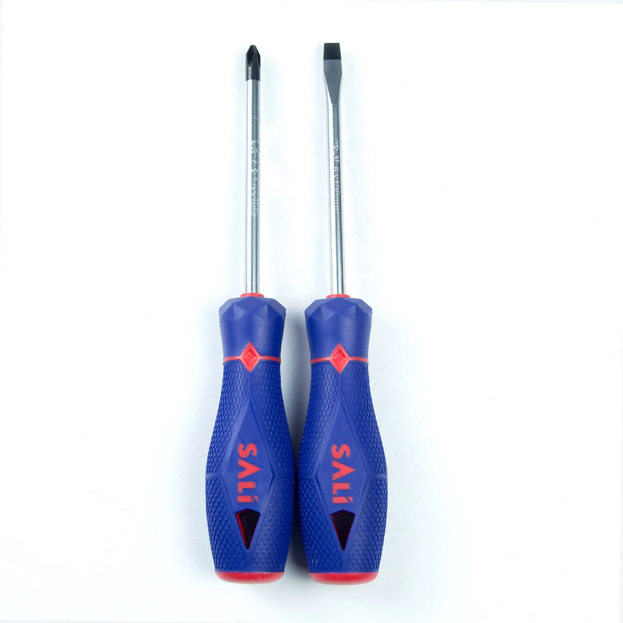 Sali 2PCS 6*100mm Cr-V Shaft with PP Handle Screwdriver Set