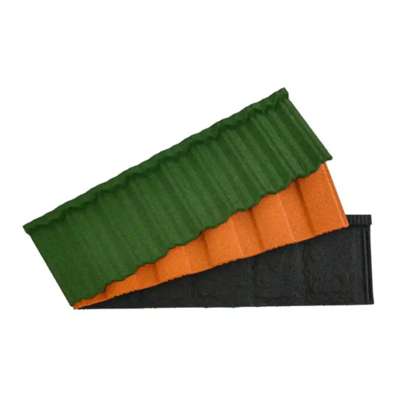 Building Roofing Materials Colorful Stone Coated Metal Roof Sheet