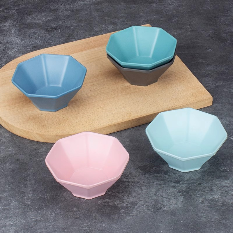 Colorful Melamine Dessert Bowls with Custom Logo Design