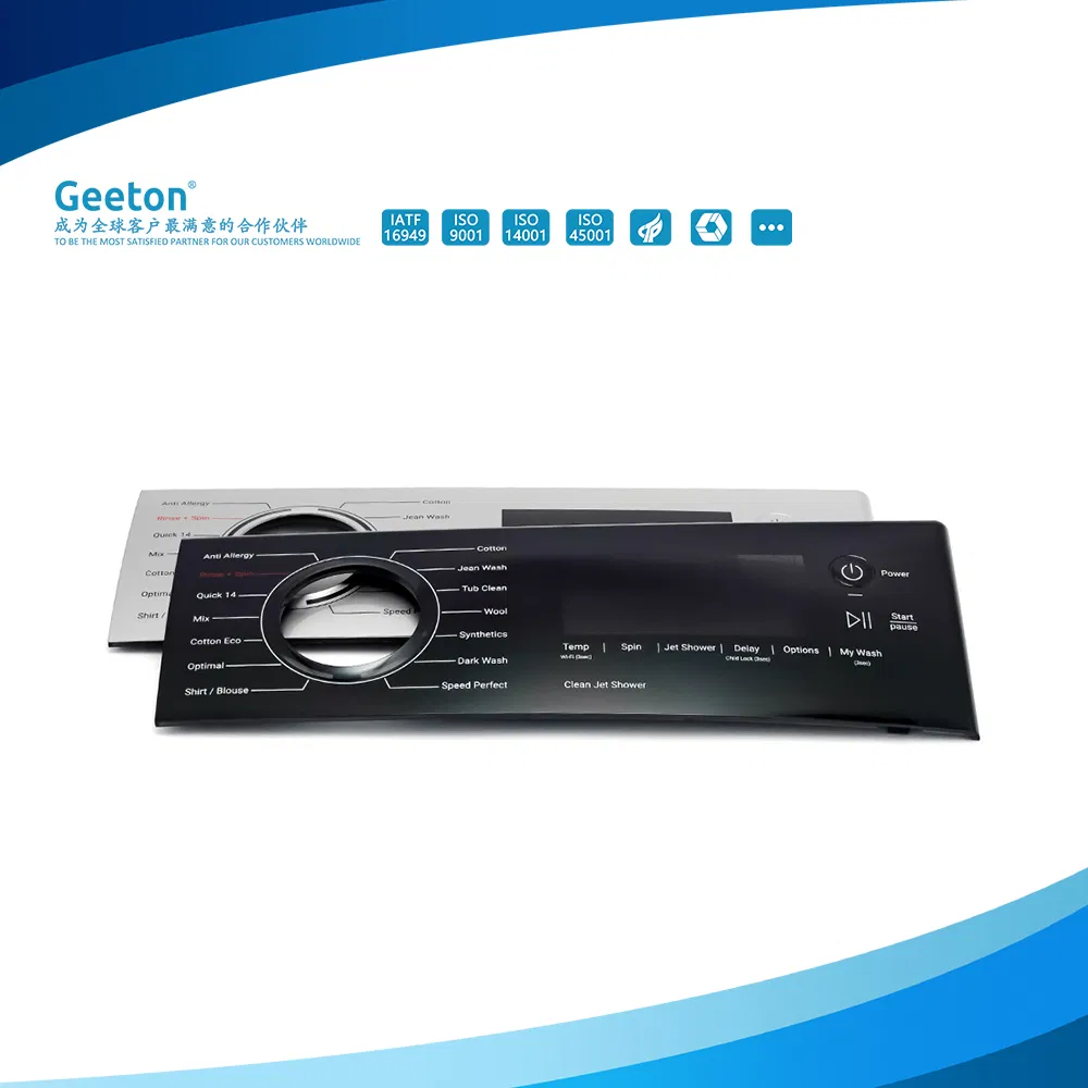 Custom Plastic Molding Touch Control Interface Panel for Household Appliances