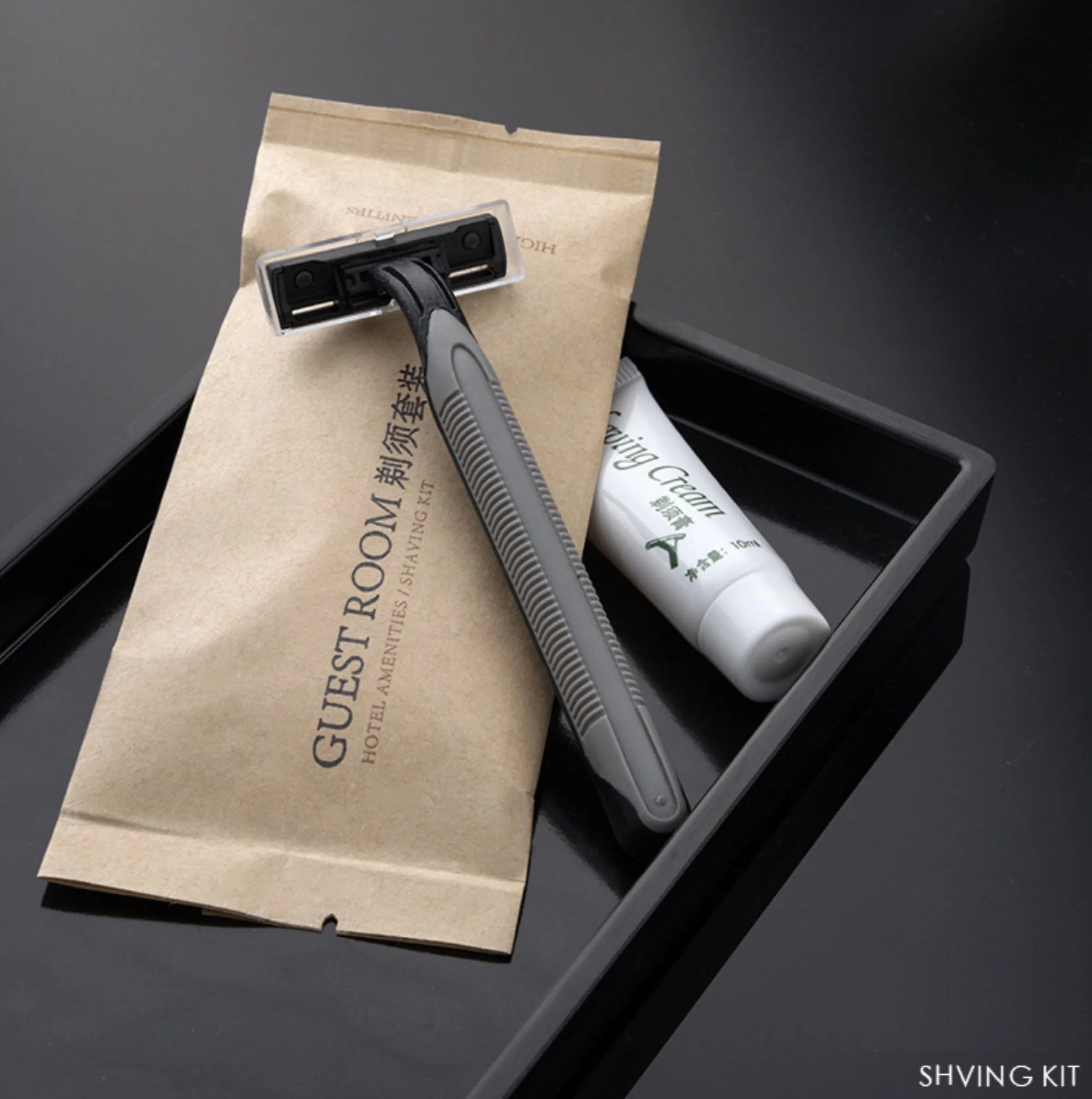 Fashion Hotel Bathroom Toiletries Amenities with Kraft Bag