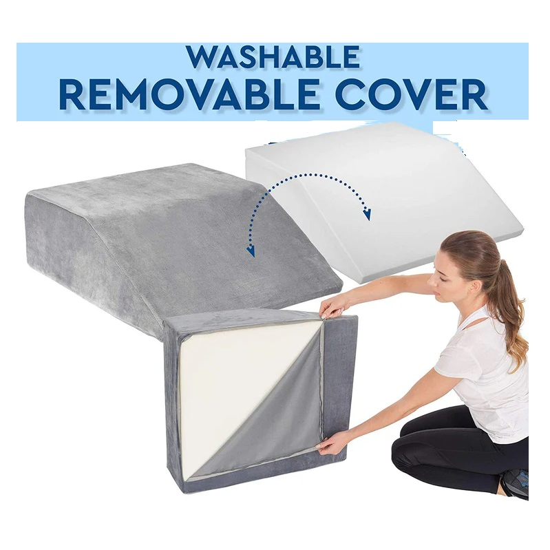 Leg Elevation Pillow Memory Foam Wedge Foot Ankle Knee Hip Relieves Pain