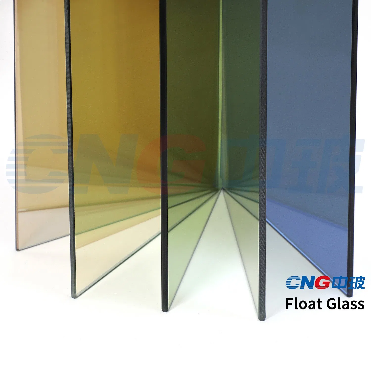 3-12mm Tinted Float Glass with Green, Blue, Grey, Bronze, Clear Colors