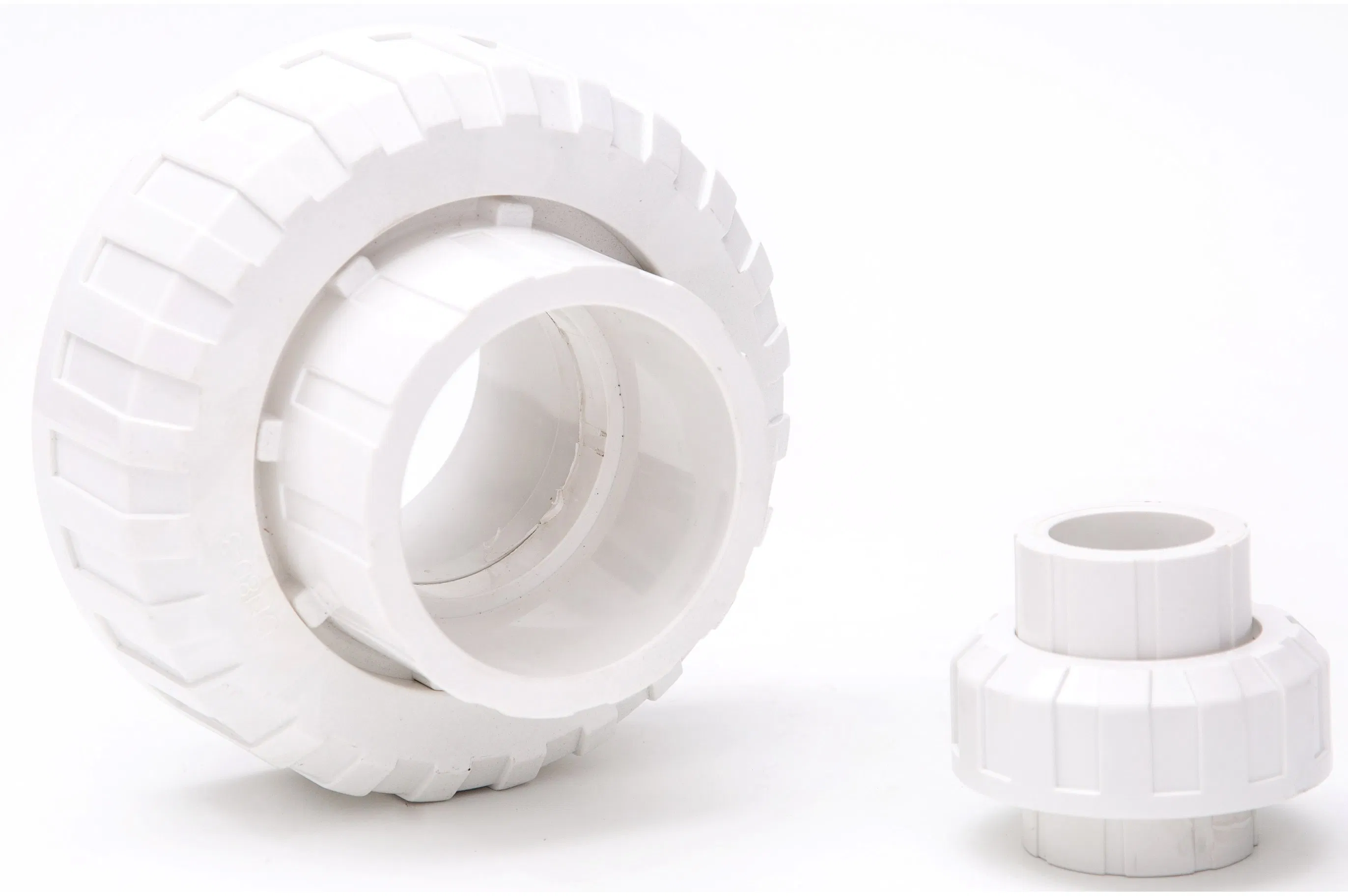 High Quality DIN ANSI JIS BS PVC Female Thread Color Union UPVC Threaded True Double Union Ball Valve Body Plastic Pipe Fitting Union DN15-DN100 (1/2"- 4")