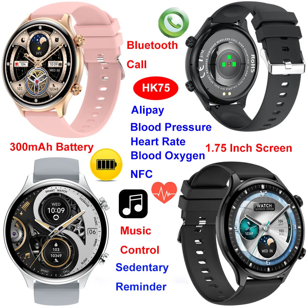 Умный браслет HK75 с мониторингом здоровья и NFC