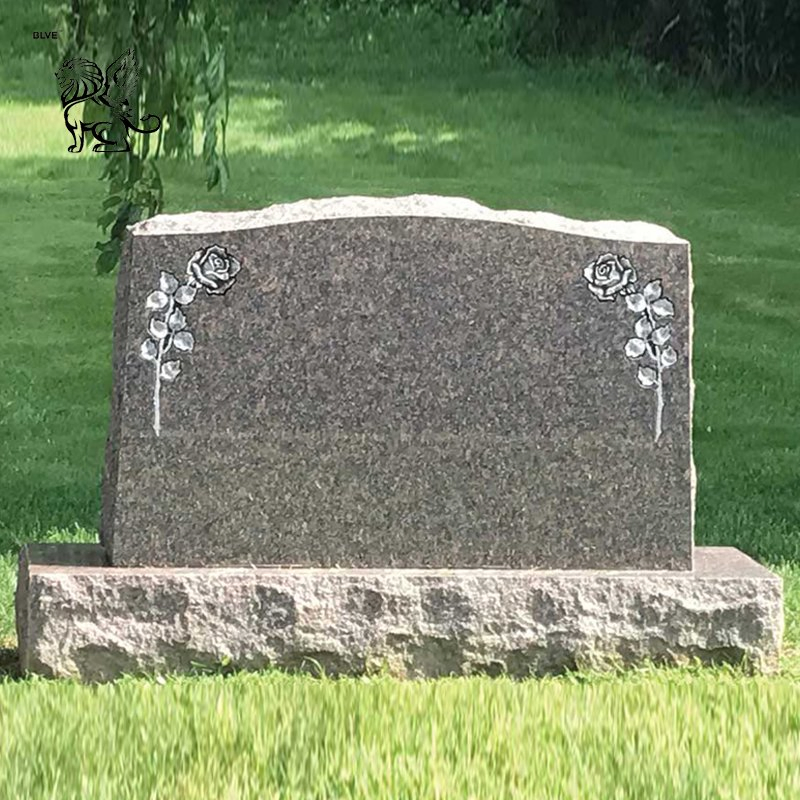 European Simple Natural Granite Cemetery Headstone Marble Tombstone and Monument Factory Wholesale