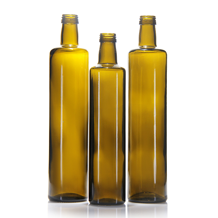 Top Quality 750ml 1000ml Amber Dark Green Glass Olive Oil Bottles for Kitchen
