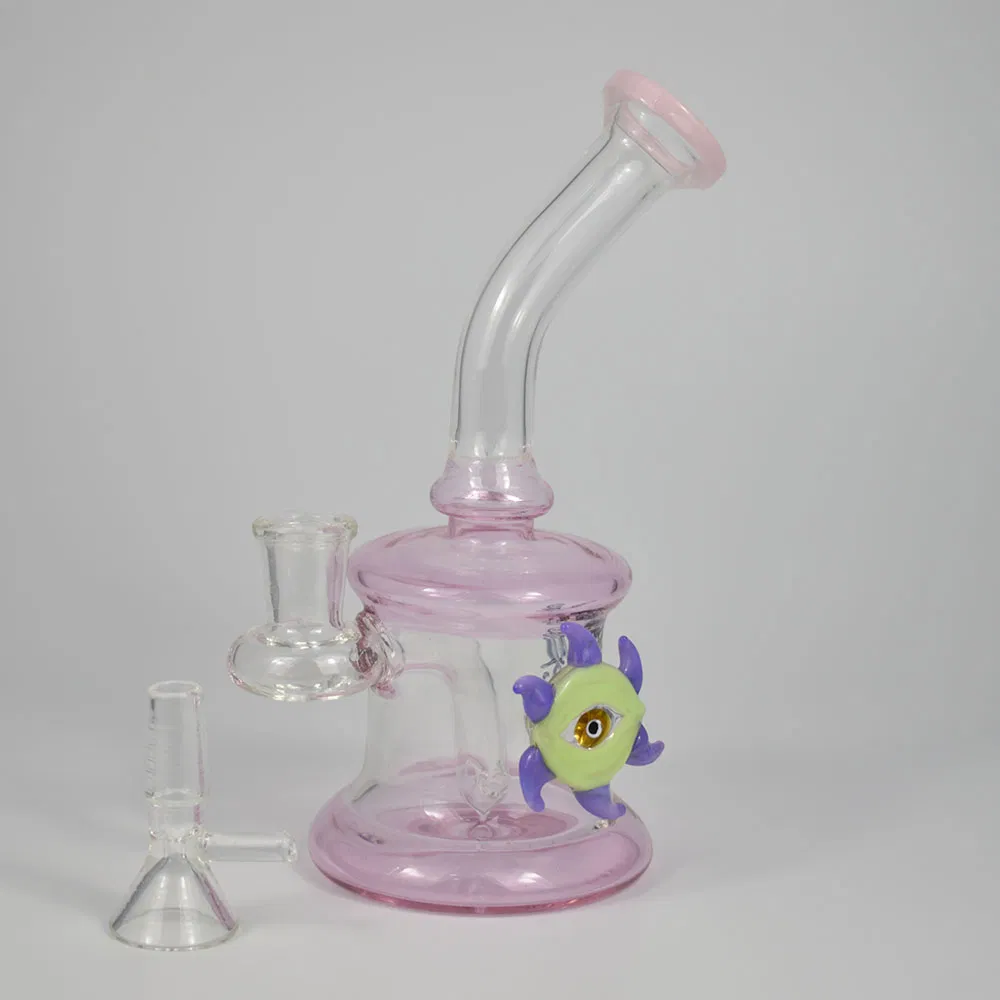 LED Custom Glass Pipe Water Smoking Pipes Glass Pipe Bottle