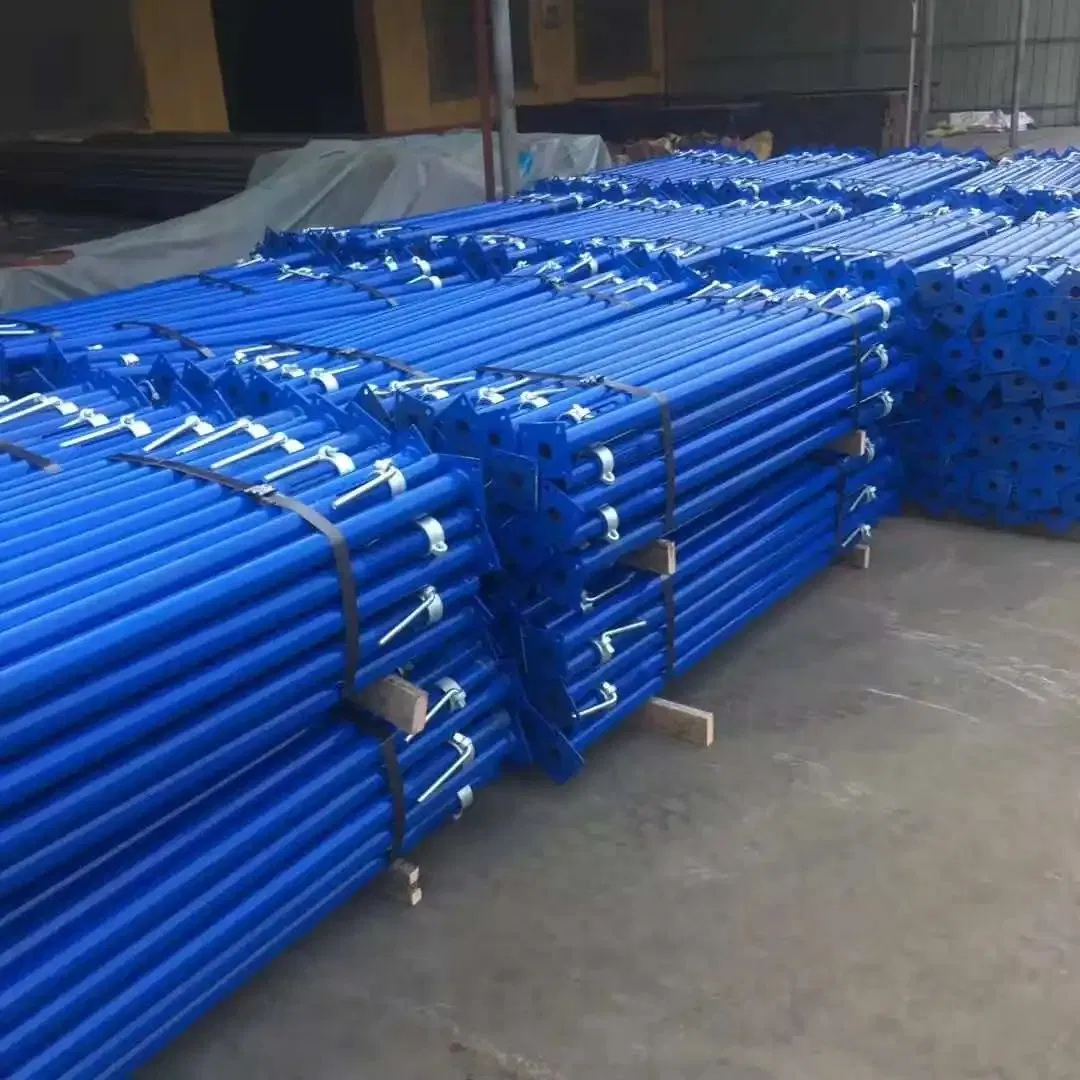 Building Aluminum Film Plate Steel Support/Adjustable Retractable Steel Support/Structure with Oblique Member/Red Blue Galvanized Steel Bracing