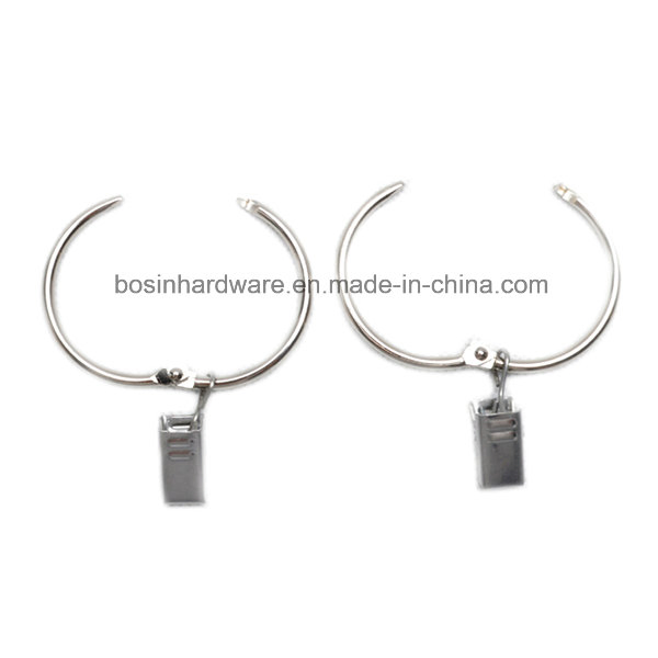 Metal Curtain Clip with Opening Binder Ring