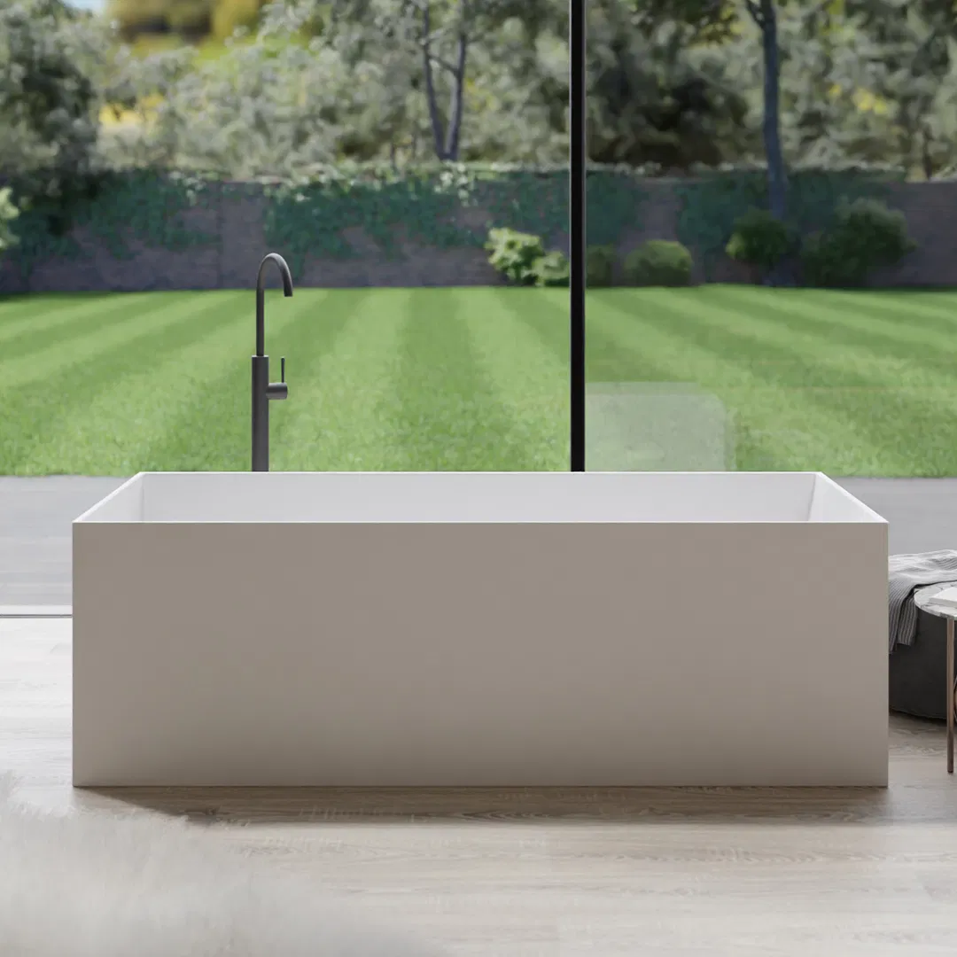 Ванна из искусственного камня PMMA белая матовая