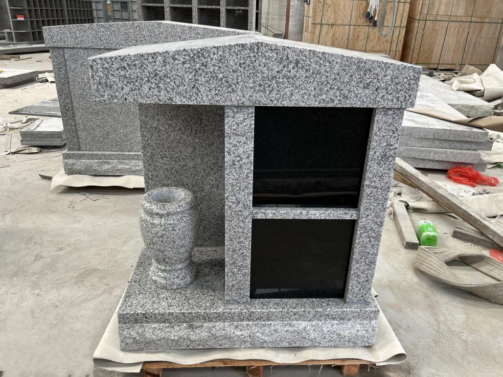 Family Columbarium Absolute Black China G603 Grey Granite Columbarium Niche for Cemetery