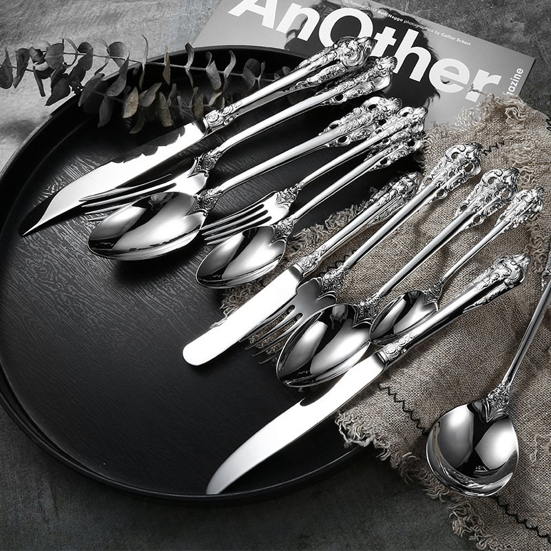 Stainless Steel Cutlery Set Palace Series High-End Hotel Cutlery Set