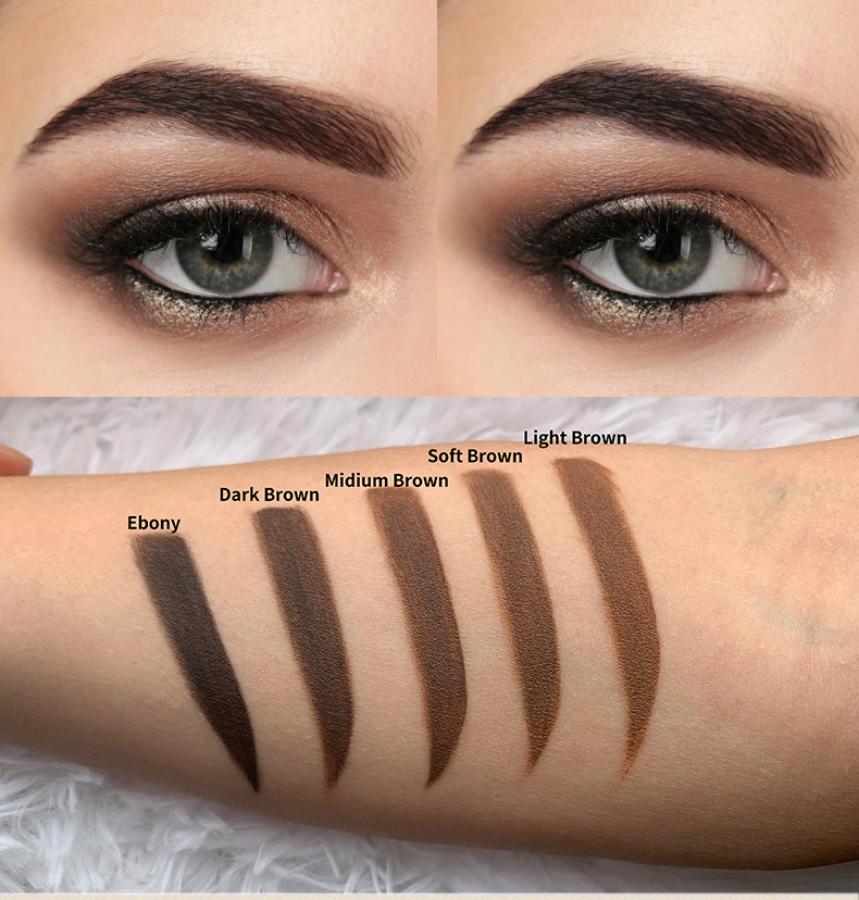 6 Colors Eyebrow Gel Private Label Makeup Eyebrow Pomade Waterproof Long Lasting Brow Pomade