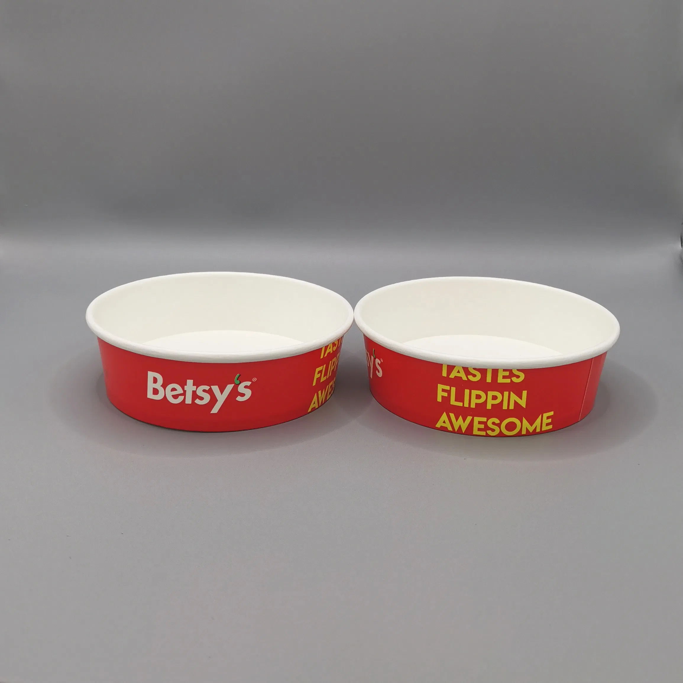 Disposable Oil-Resistant 1000ml Kraft Black Printing Round Serving Bowl Soup Fruit Salad Takeaway Lunch Sushi Paper Bowl