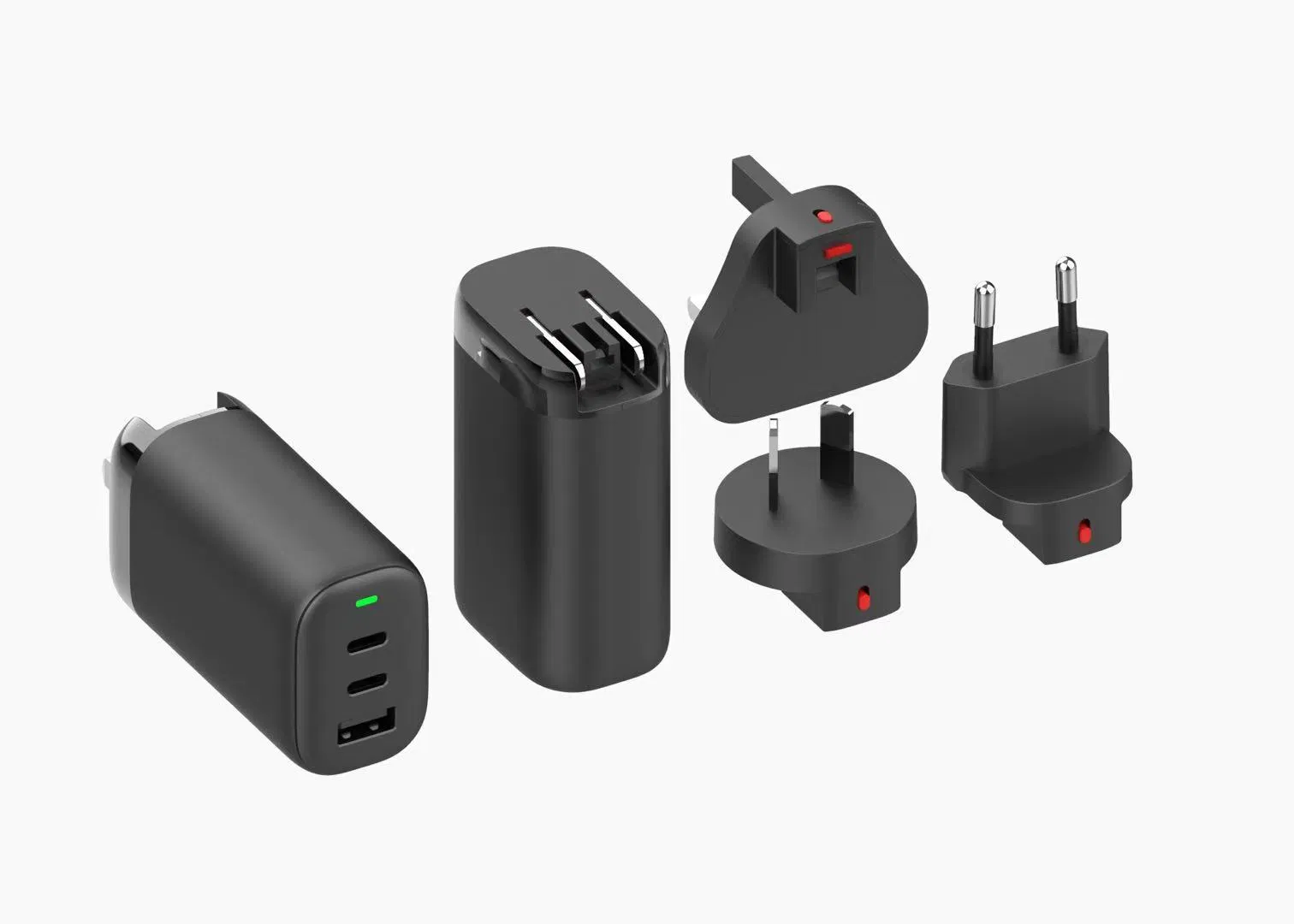 Быстрое зарядное устройство 65W с поддержкой PD и QC