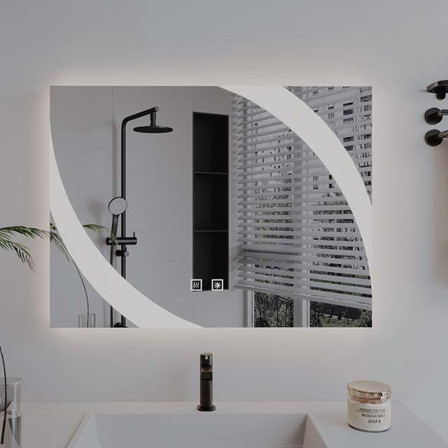 Wall Mounted LED Salon Mirror Light Smart Mirror Rectangle Defogger Dressing Wholesale Mirror